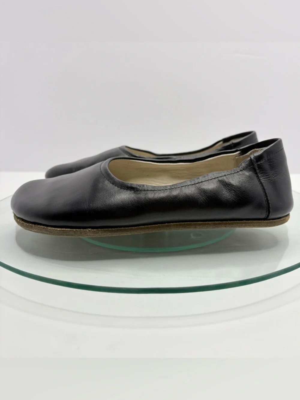 Earthing Harmony Ballet Flats Black Leather Grounding Barefoot Wide Toe Box 40 - Picture 5 of 10